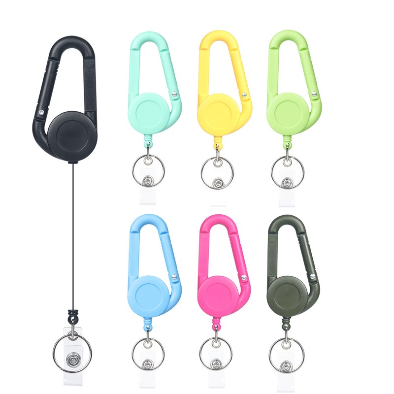 Chain Lock Combination - Cute Retractable Badge Reel Charm Pastel