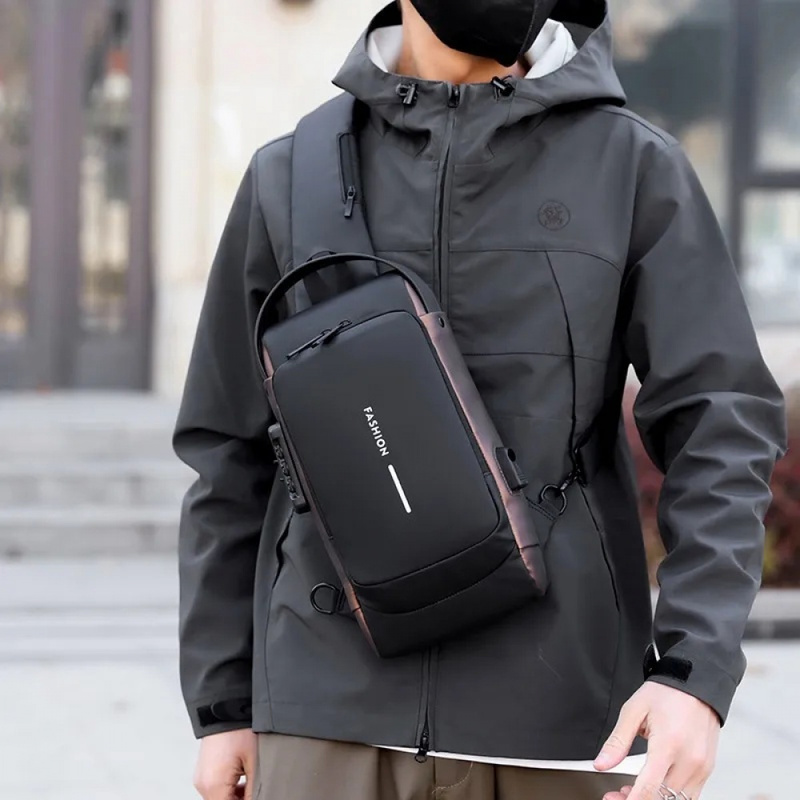 Men's Anti-Theft Chest Bag wit - Cycling To Work recension och pris