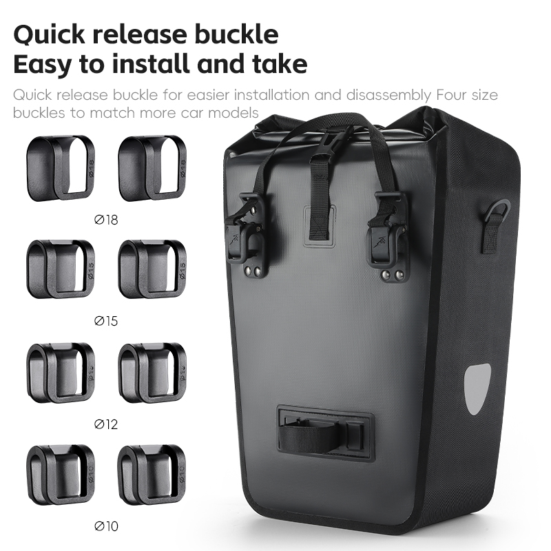 WEST BIKING 25L Waterproof Bic - Panniers Waterproof Rear recension och pris