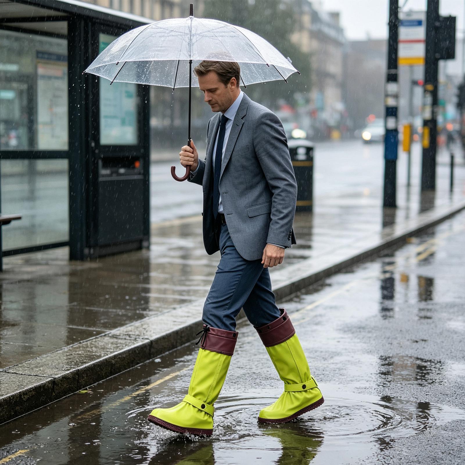 Rain Boot Covers Zipper Reusab - Cycling Commute In Rain recension och pris