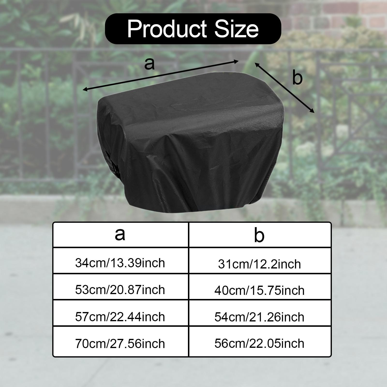 Black Waterproof Bicycle Baske - Cycling Commute In Rain recension och pris