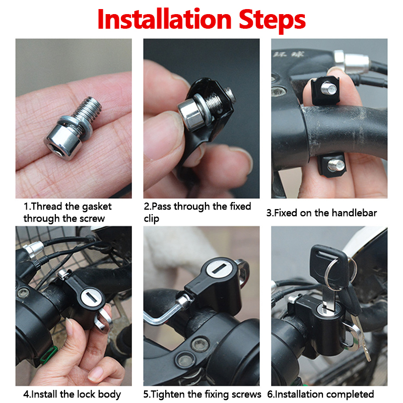  Universal Motorcycle Helmet  - Commuter Bike Lock recension och pris